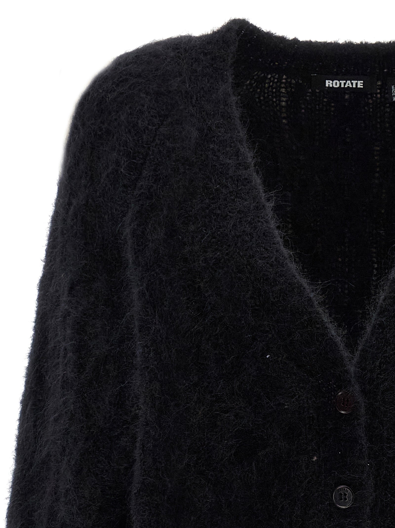 Flufy Knit cardigan Black Sweater, Cardigans