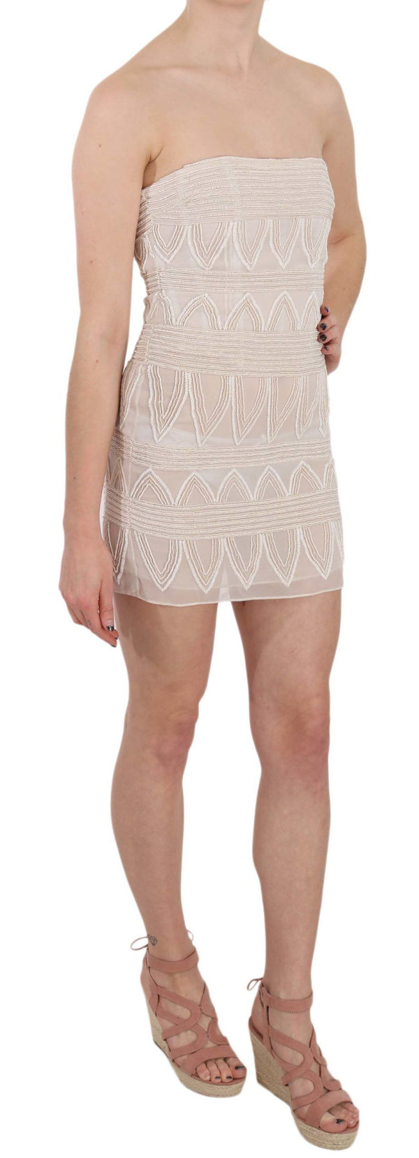 John Richmond 100% Silk dress in beige