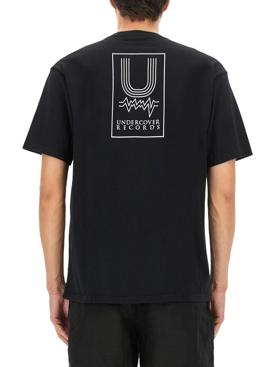 T-Shirt With Print Black Cotton T-shirts