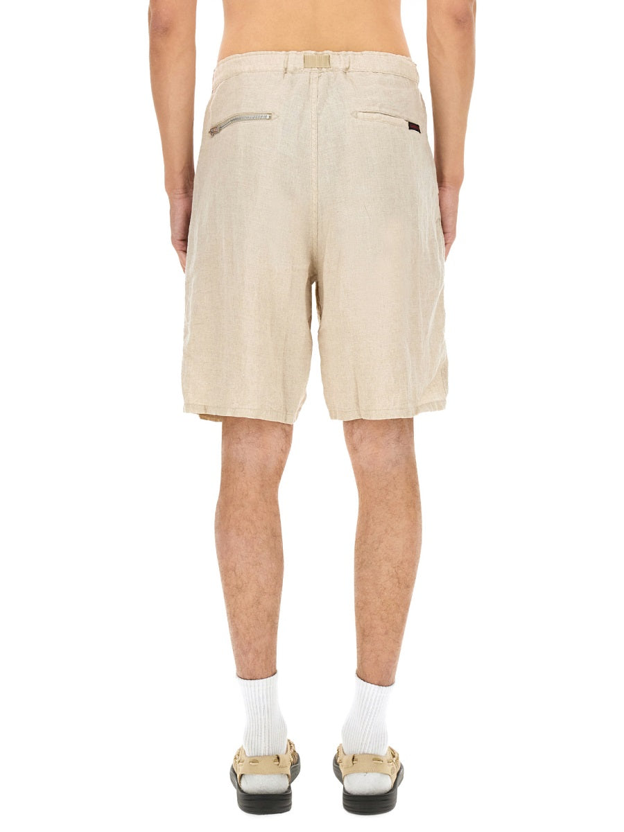 Linen Shorts Beige