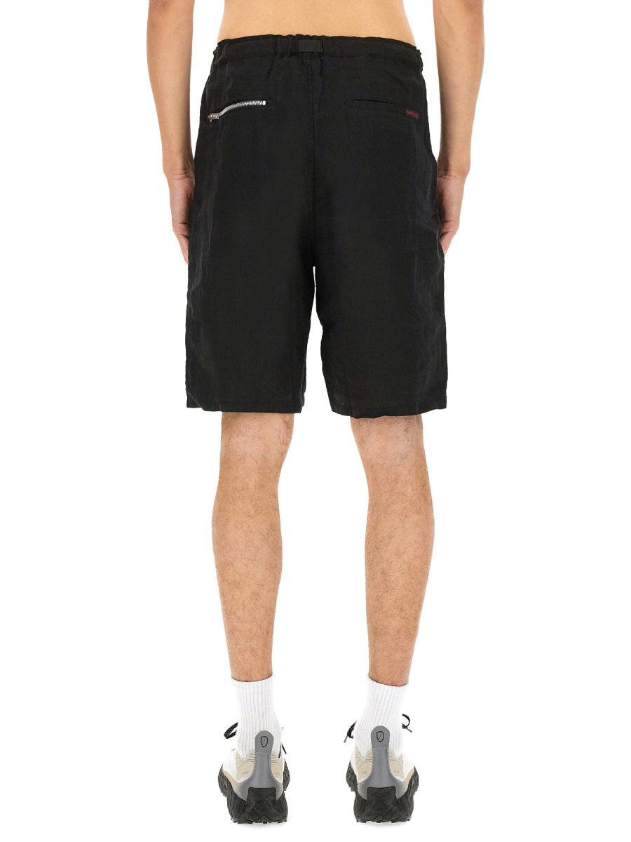 Linen Shorts Black