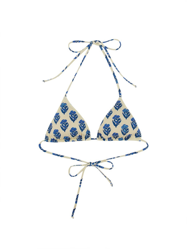 Leah Bikini Top Azure Polyamide Swim Shorts