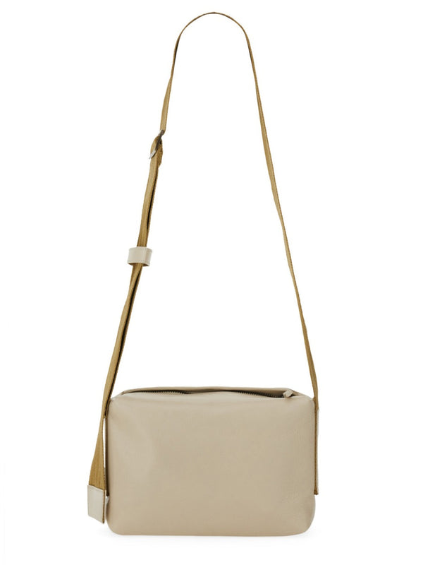 Leather Shoulder Bag White Calf