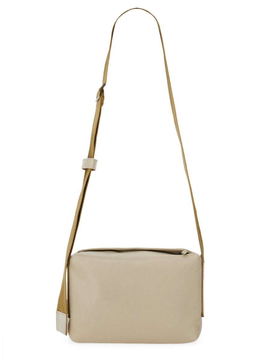 Leather Shoulder Bag White Calf