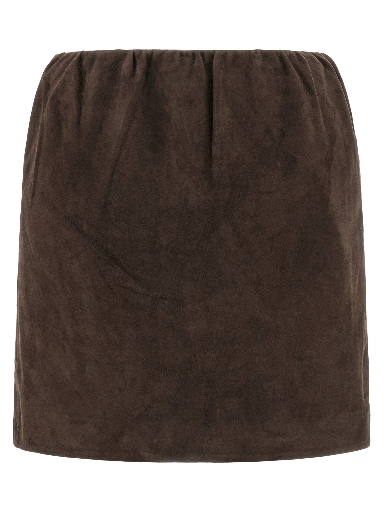 Suede skirt Brown