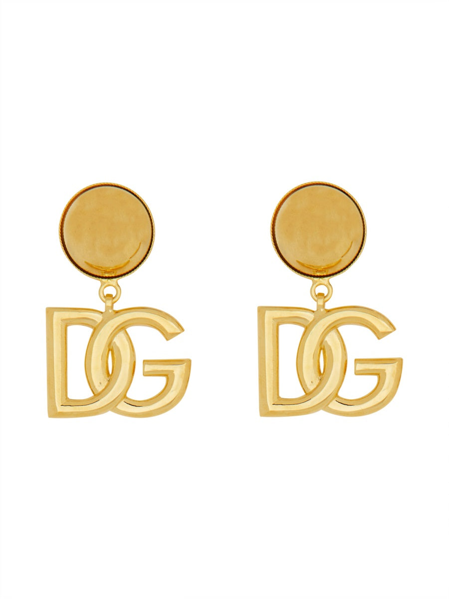 Earrings With Logo, Gold