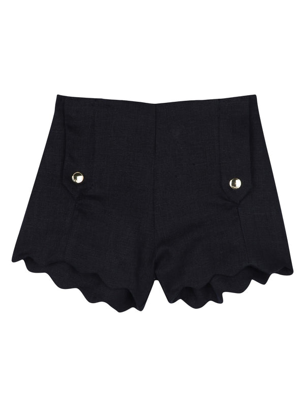 Linen Shorts Blue
