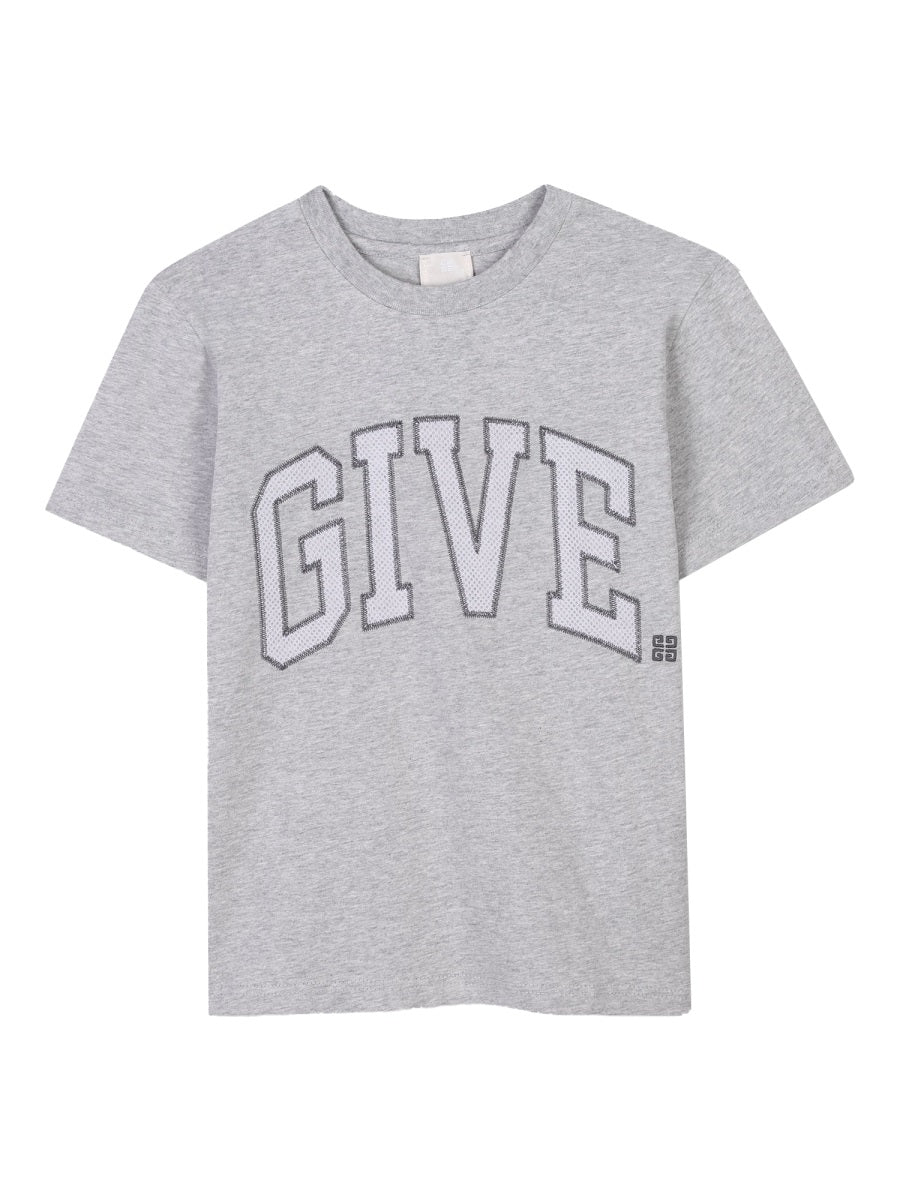 T-Shirt Grey Cotton - Trimming: T-shirts