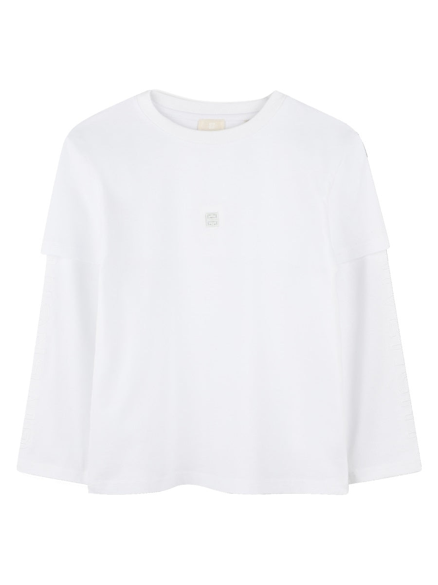 Shirt White Cotton - Trimming: Jumpers