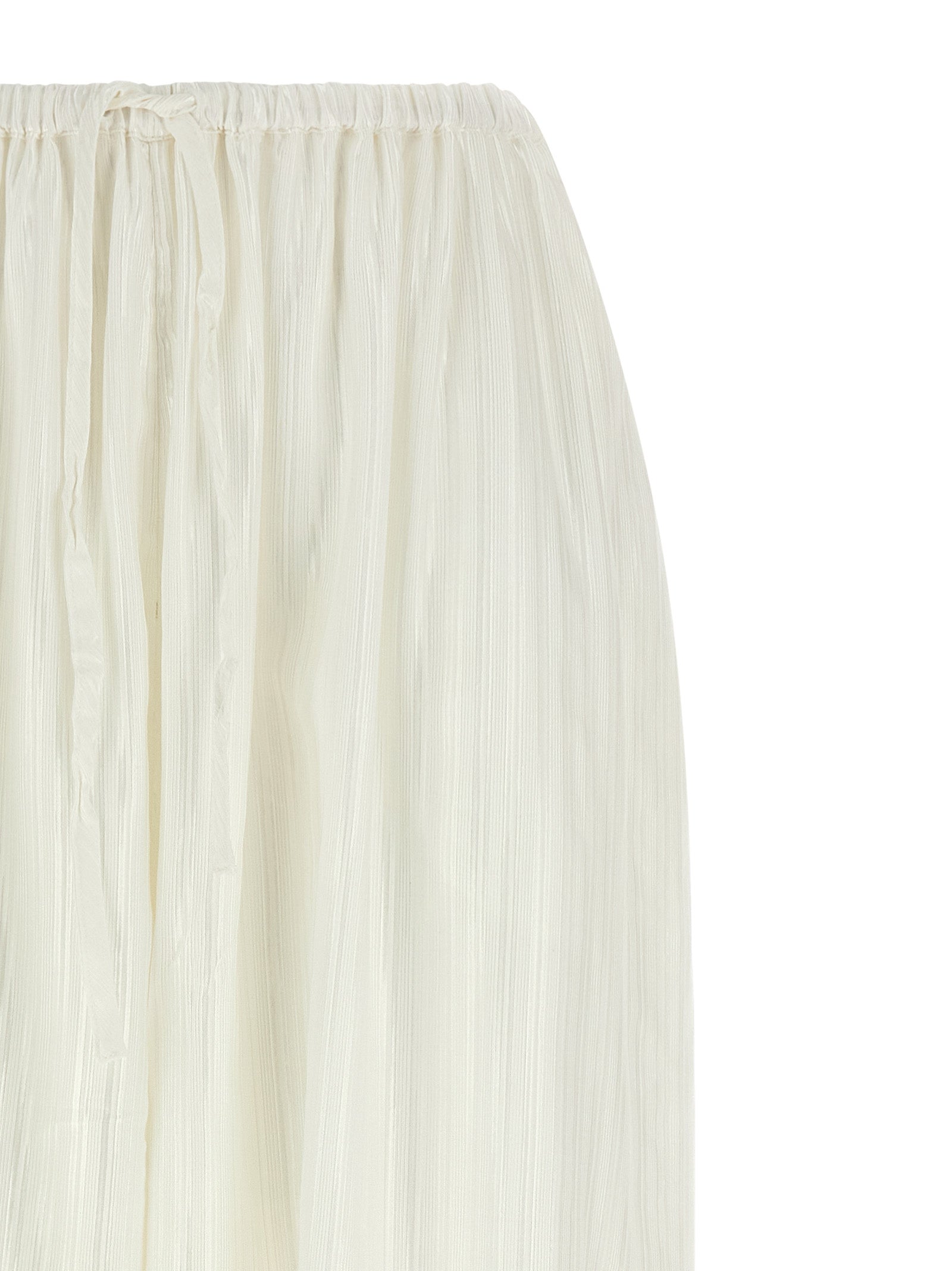 Balloon Pants White Viscose
