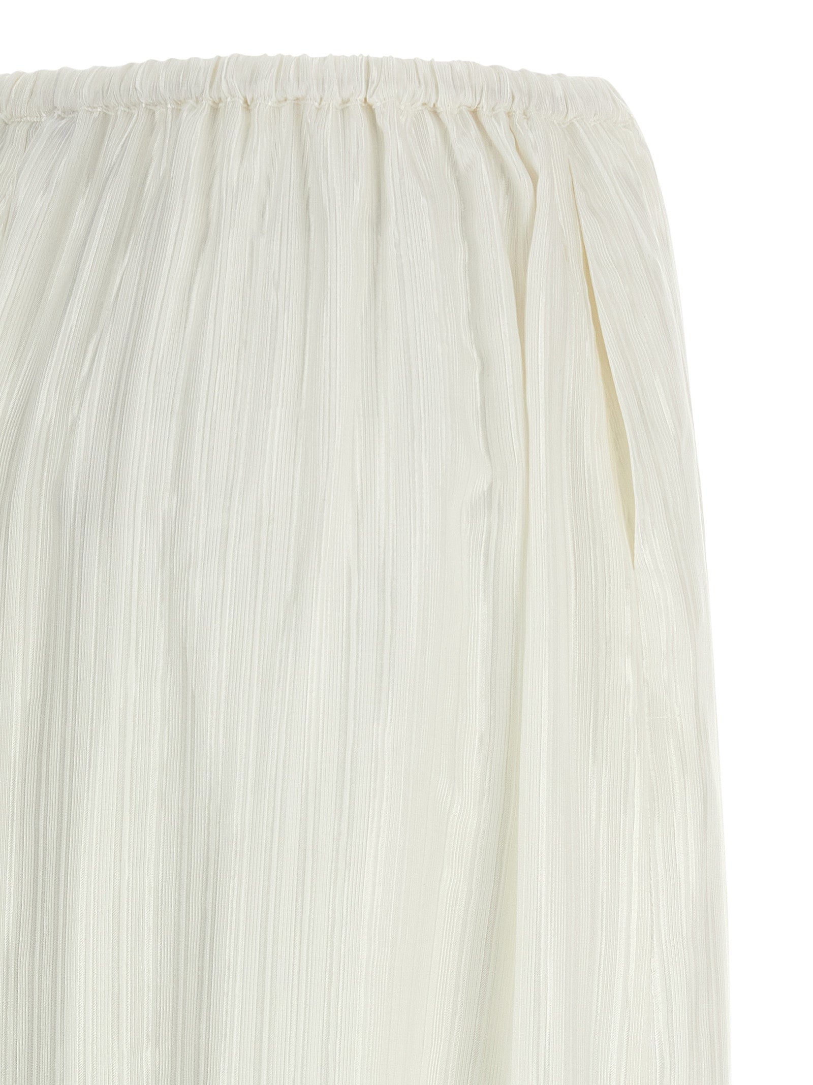 Balloon Pants White Viscose