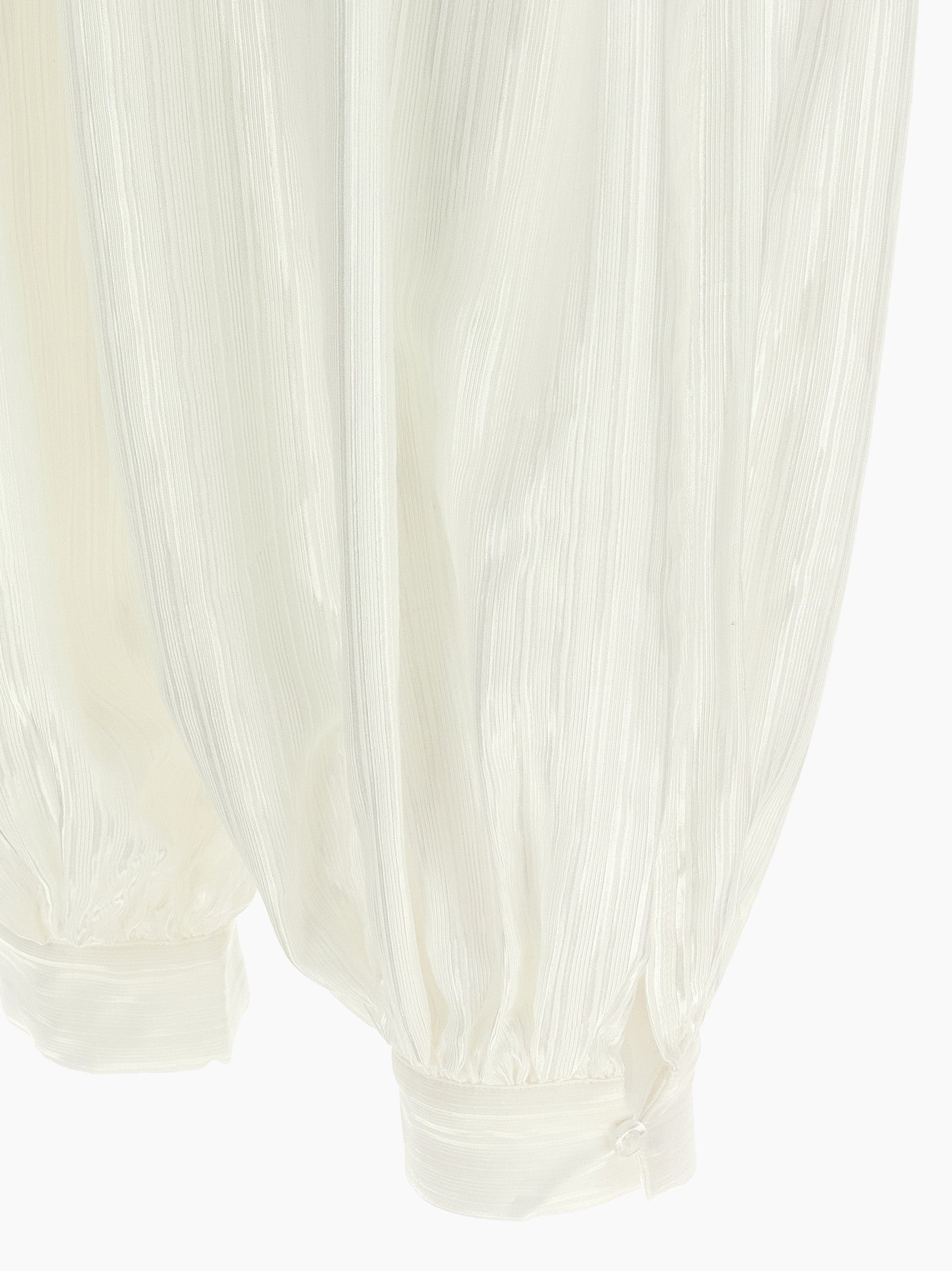 Balloon Pants White Viscose