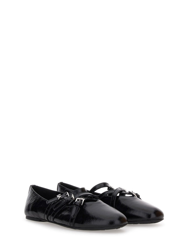 Indy Flex Ballerina Black Cow Leather Shoe