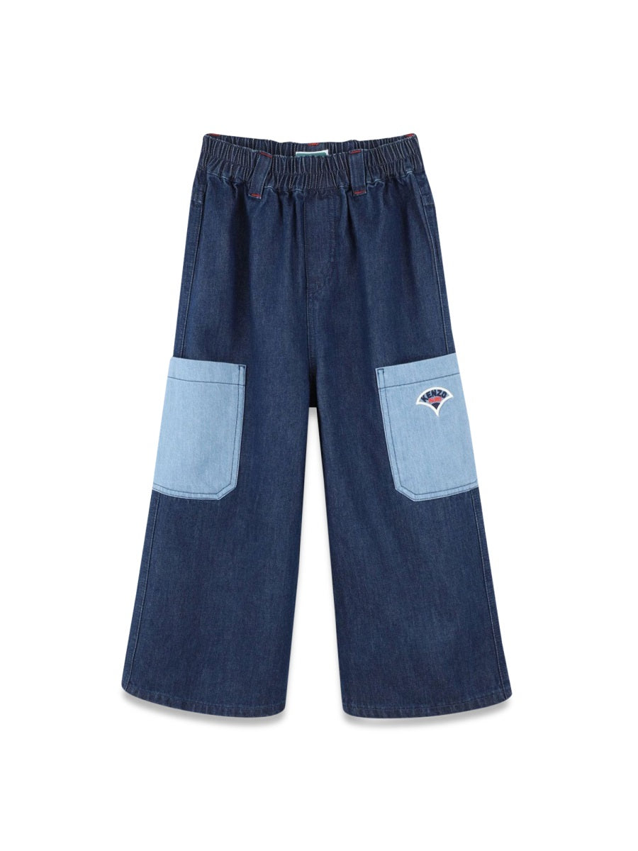 Jeans Grey Cotton - Trimming: Trousers