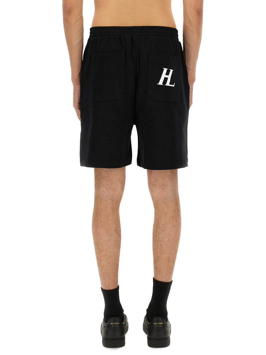 Shorts With Logo Black Cotton