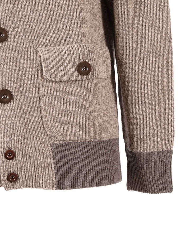 Bomber Jacket Beige Wool