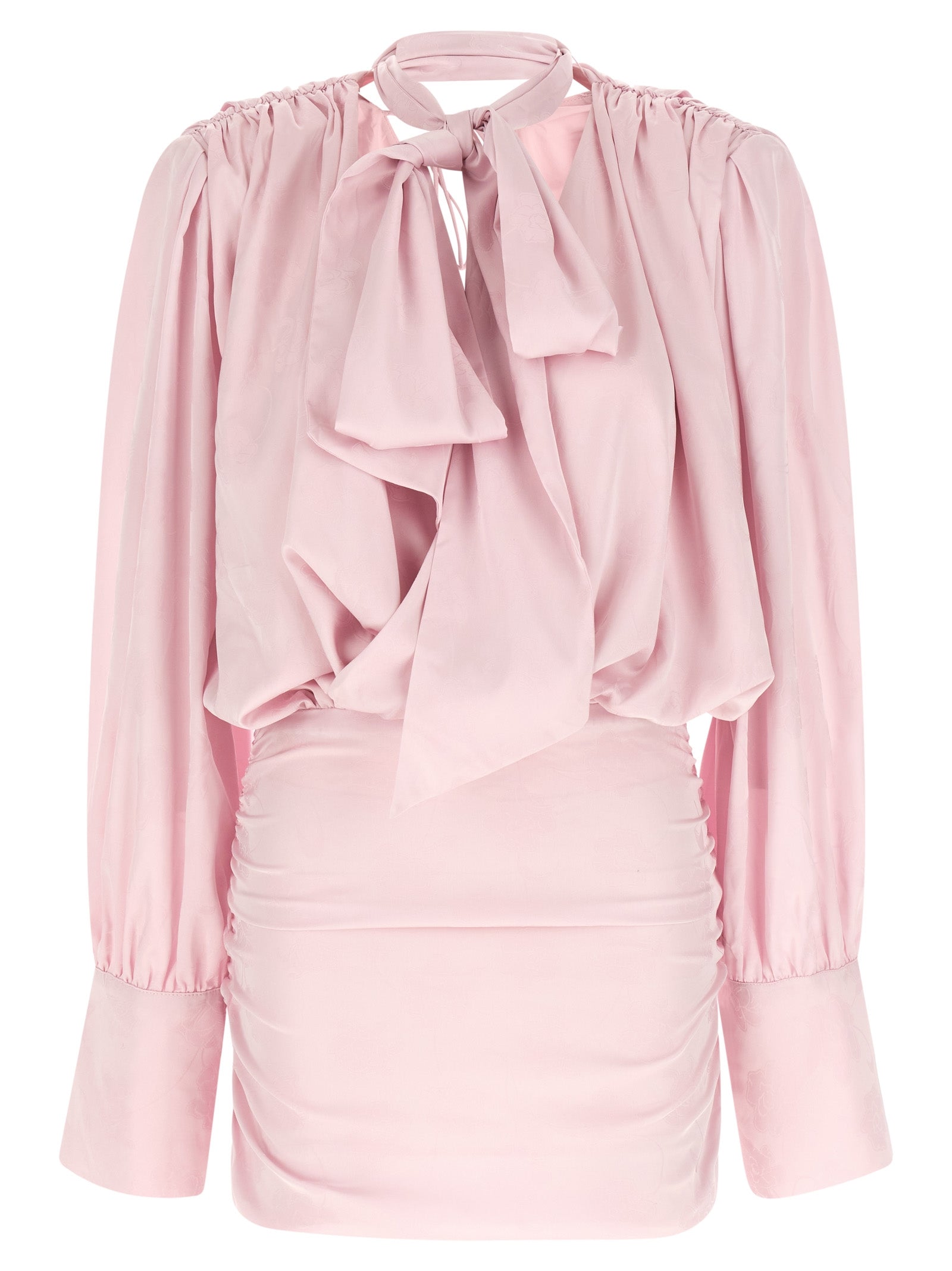 Ls Mini Dress Pink Polyester