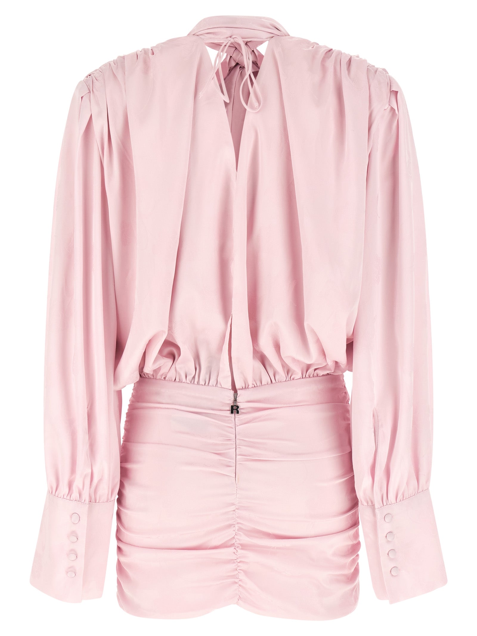 Ls Mini Dress Pink Polyester