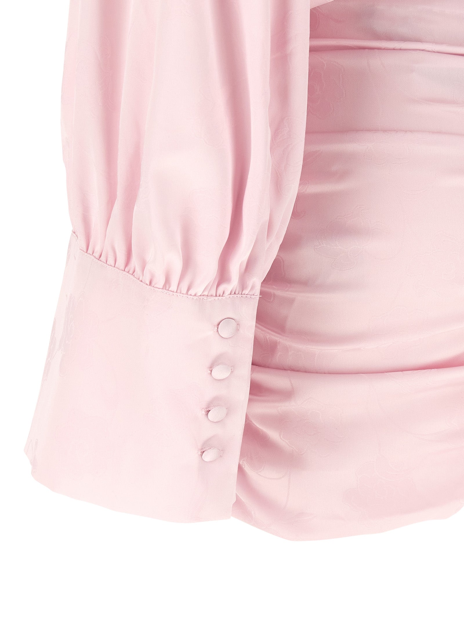 Ls Mini Dress Pink Polyester