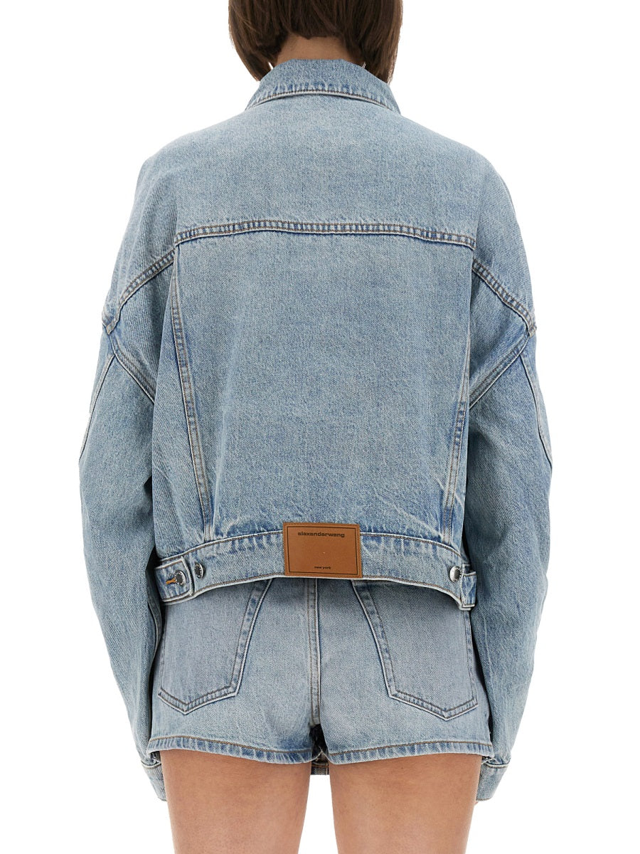 Denim Clip-On Trucker Jacket Regen Cotton