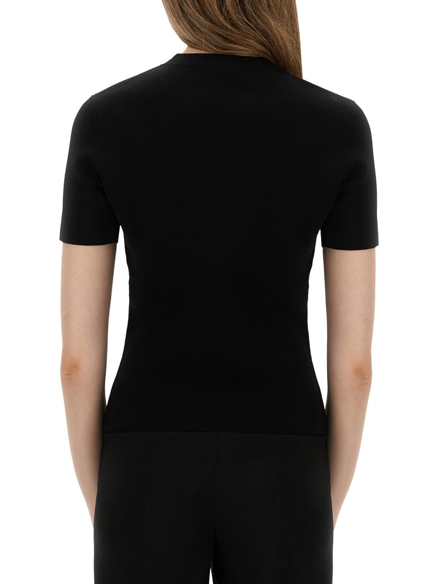 T-Shirt Adelio Black Viscose Polyamide T-shirts