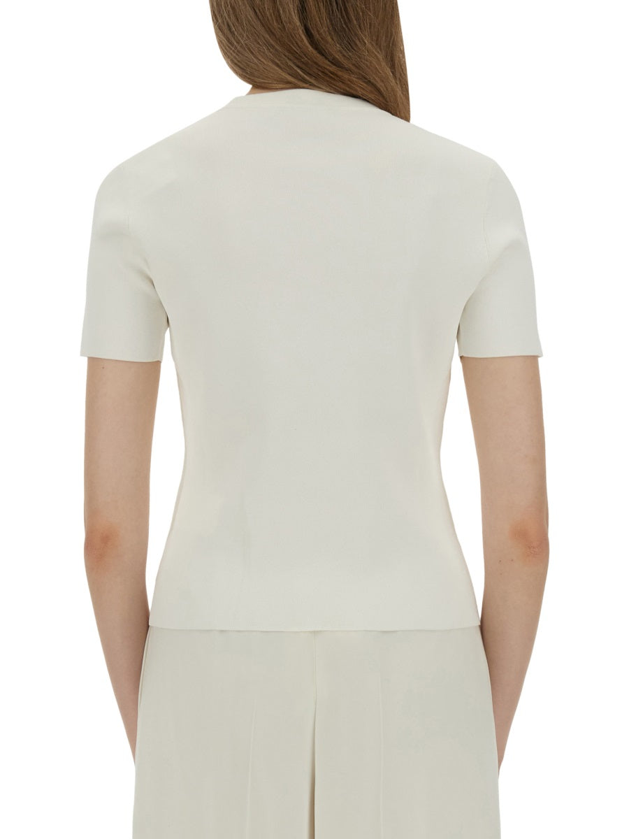 T-Shirt Adelio White Viscose T-shirts