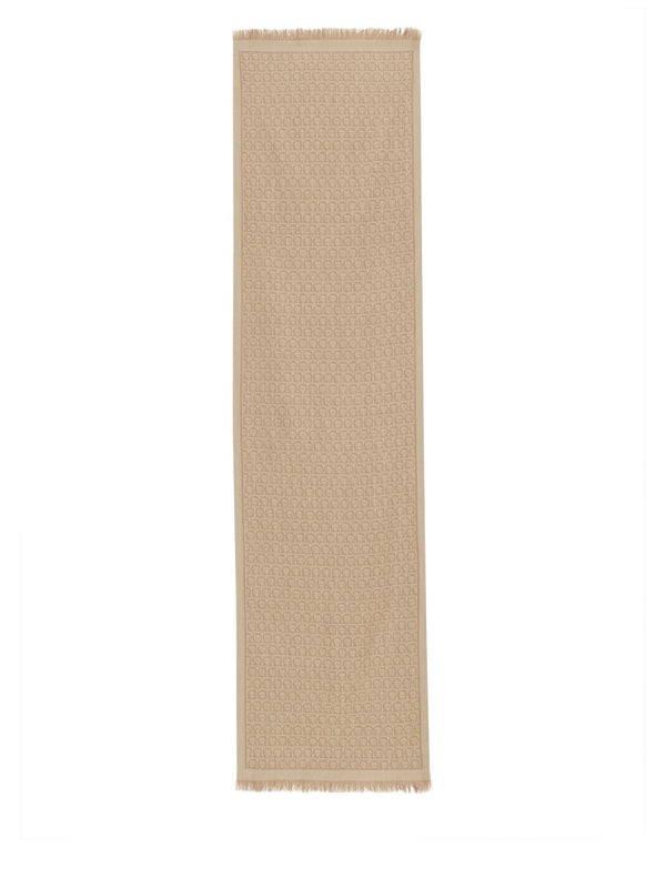 Wool Scarf Gancini Beige