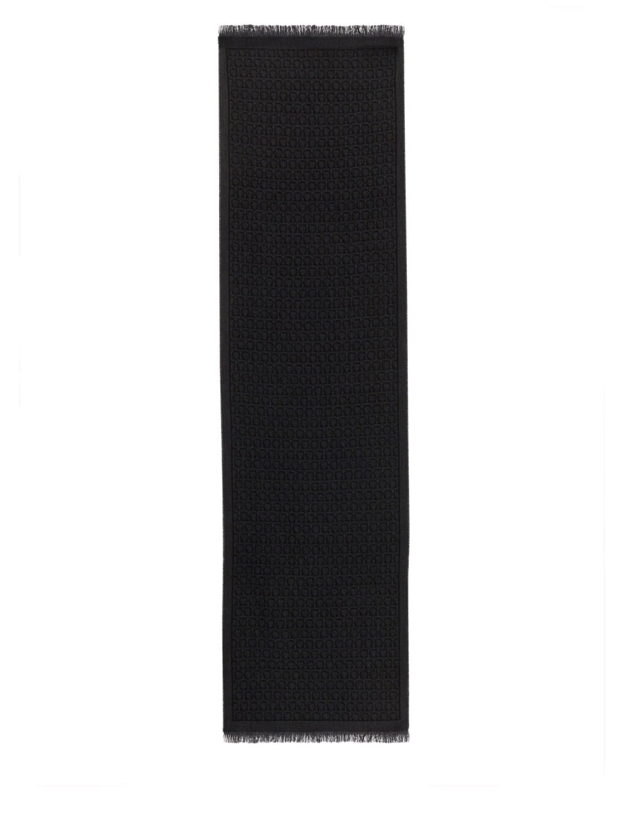 Scarf Gancini Black Wool