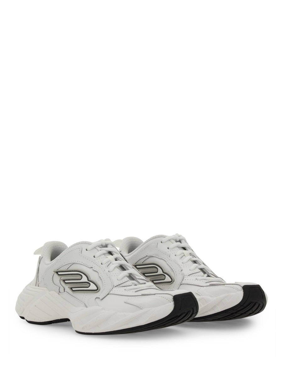 Sneakers Monday White Bovine Leather Trainers