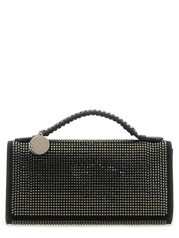 Clutch Bag With Shoulder Strap Black F: Polyester