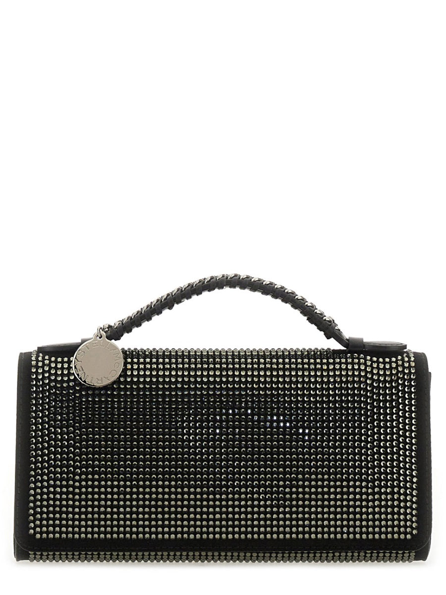 Clutch Bag With Shoulder Strap Black F: Polyester