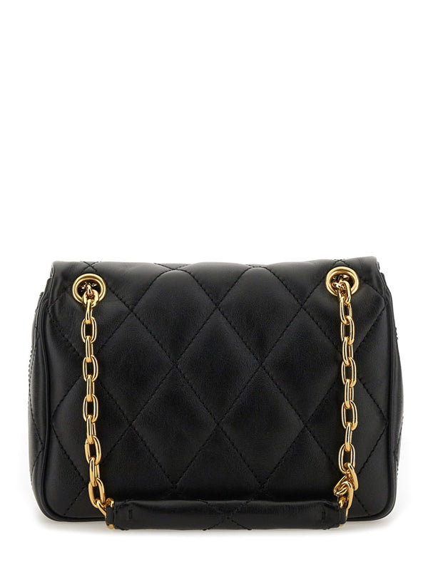 Bag Strand Small Black Calf Grain Leather Shoulder