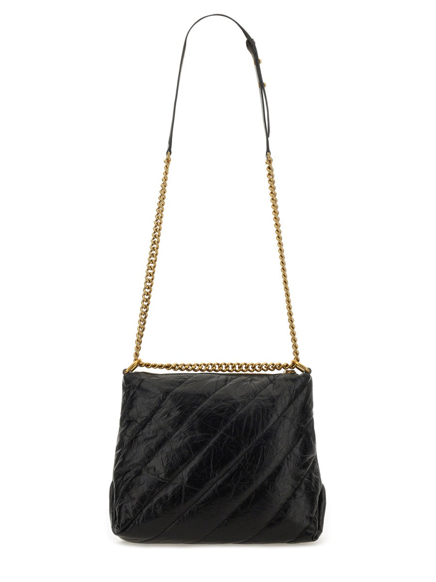 Hobo Bag Crush Black Leather Domesticated Calf Shoulder