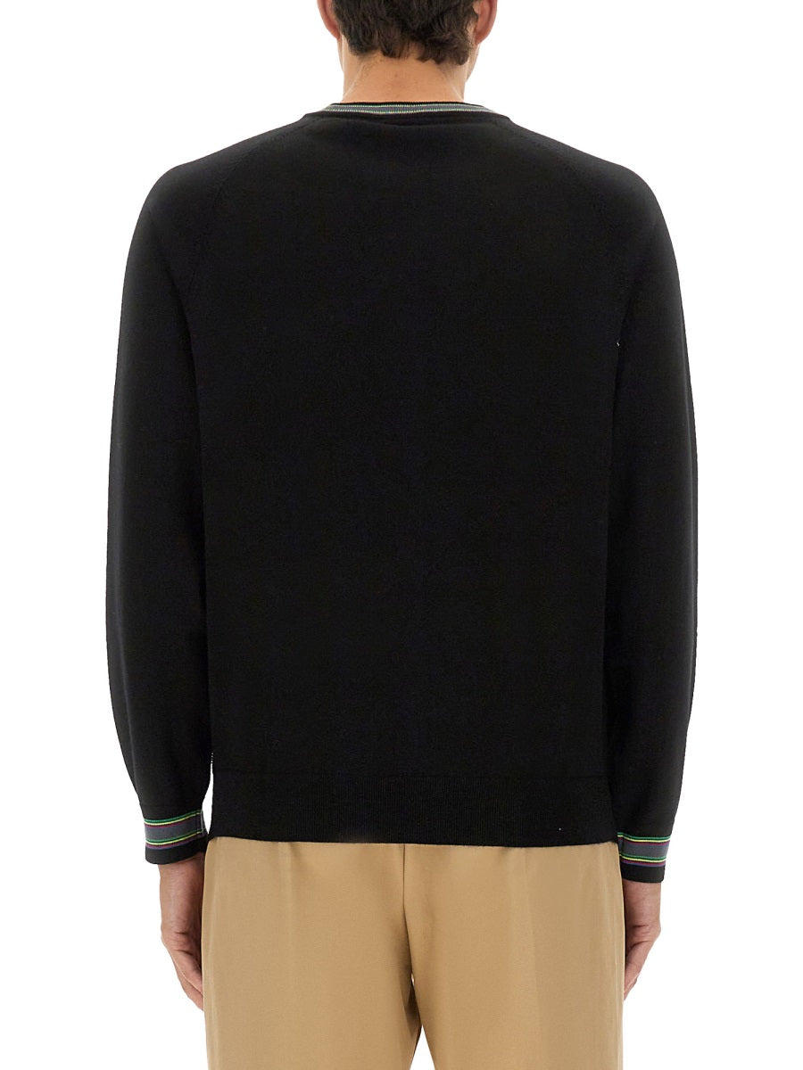Wool And Cotton Sweater Black Jumpers