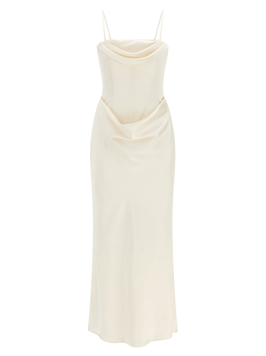 Rotate Birger Christensen Corsage فستان — كريمي