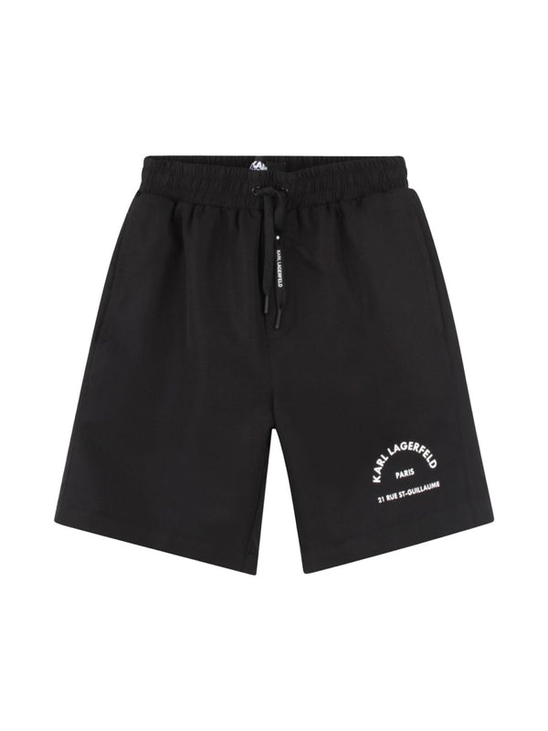 Bermuda Swim Shorts Black Polyester