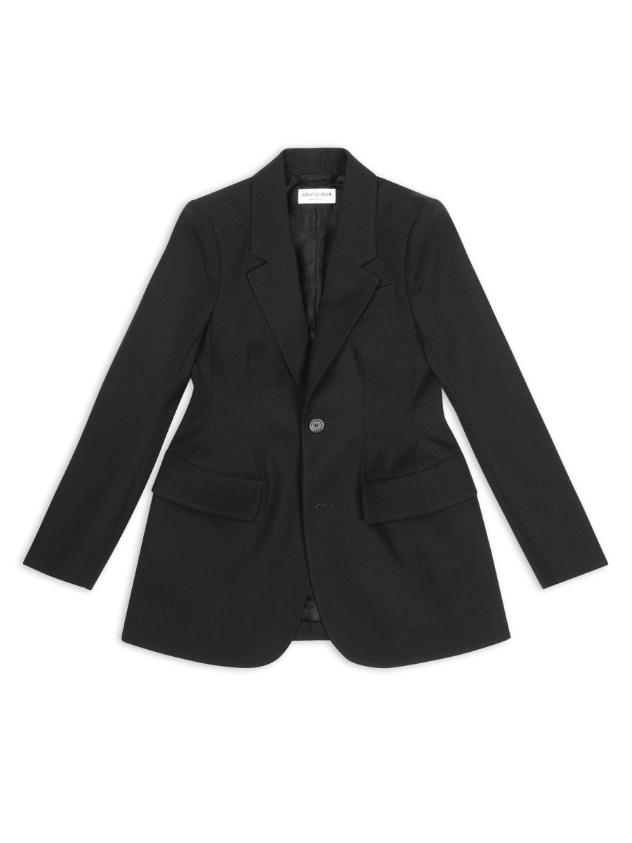 Jacket Hourglass Black Virgin Wool