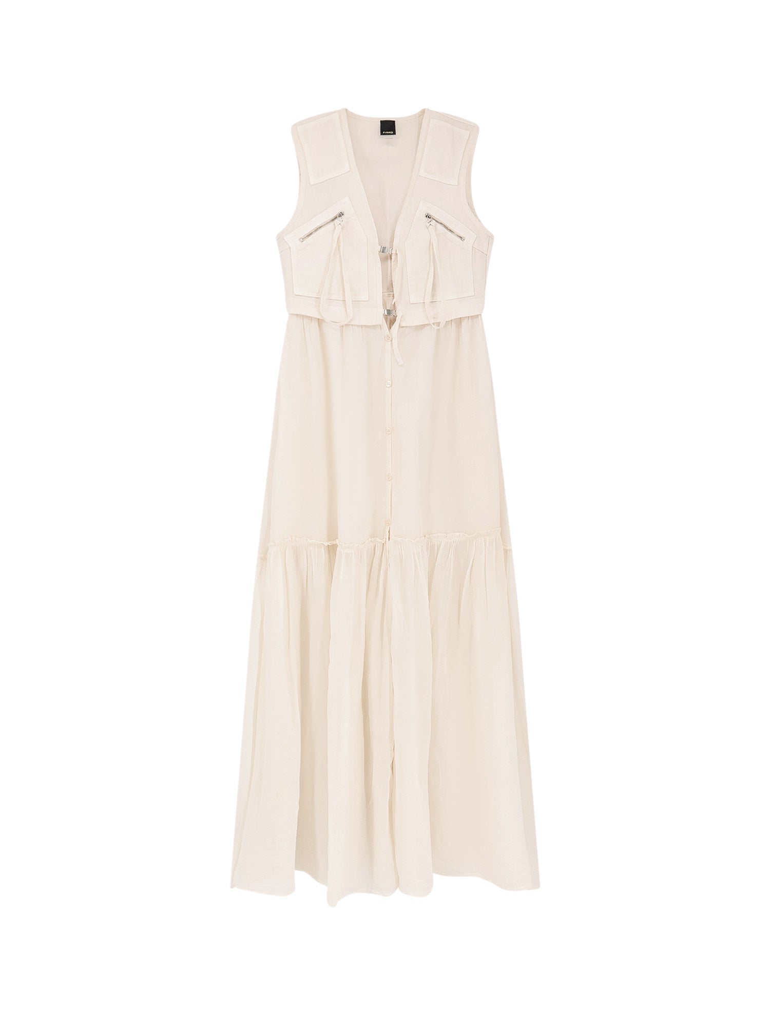 Pinko Dresses White Cotone