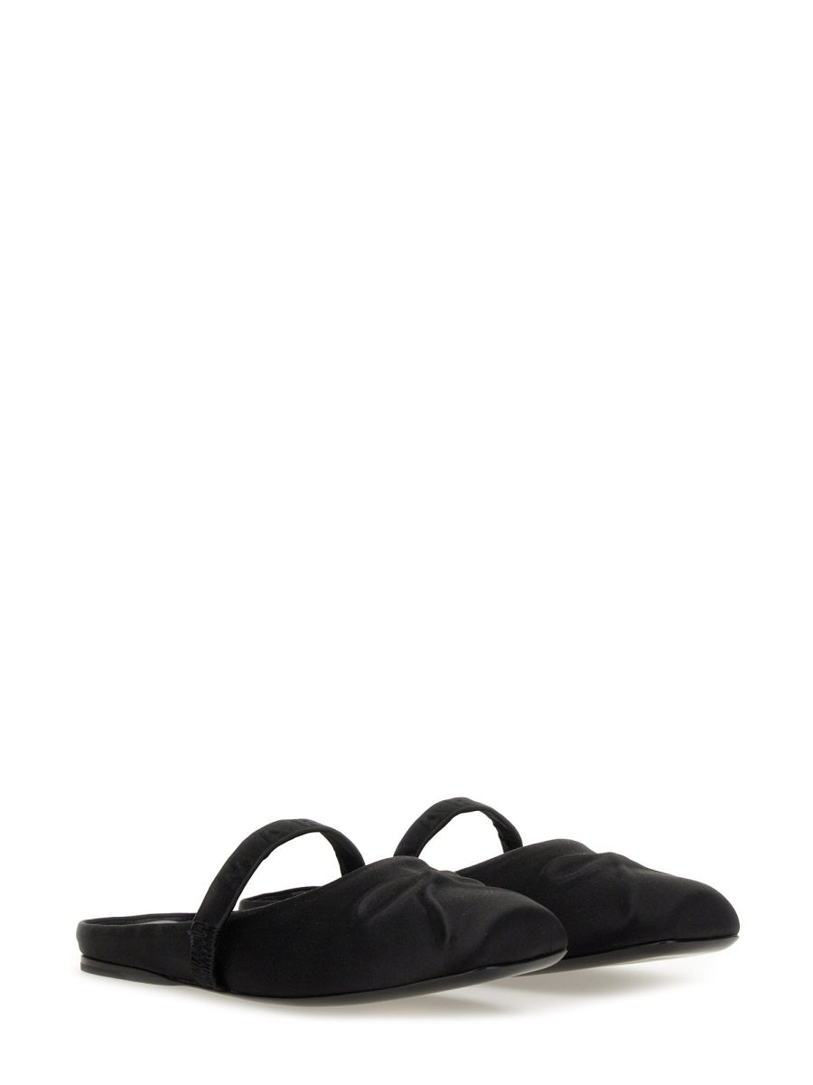 Ballerina Sabot Little Bow Black Upper: Viscose-rayon Shoe