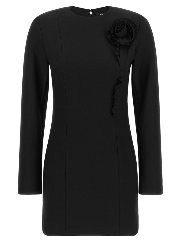 Rotate Birger Christensen Technical crêpe dress in black