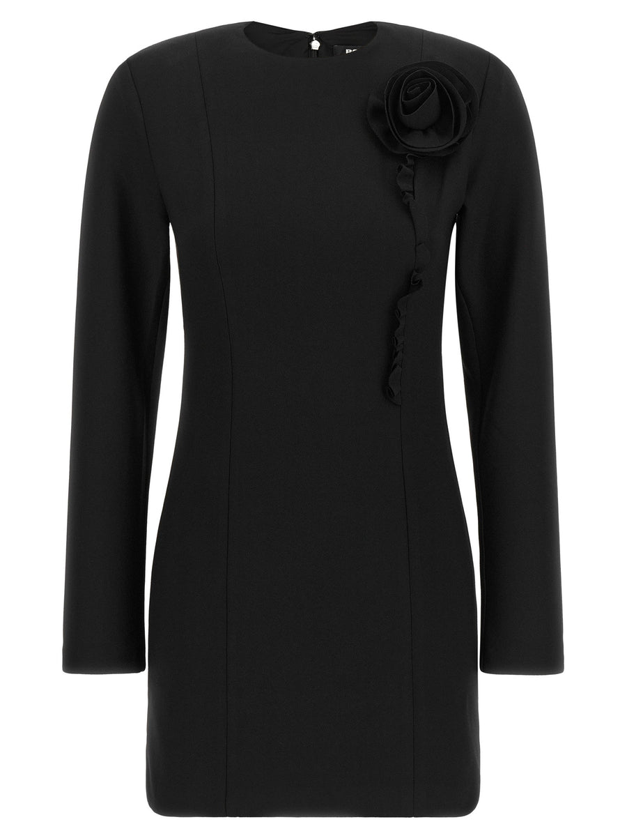 Rotate Birger Christensen Technical crêpe dress in black
