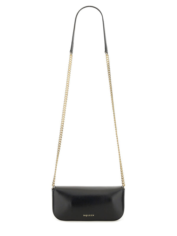 Skull Flower Bag Small Black Main: Calf Skin Shoulder