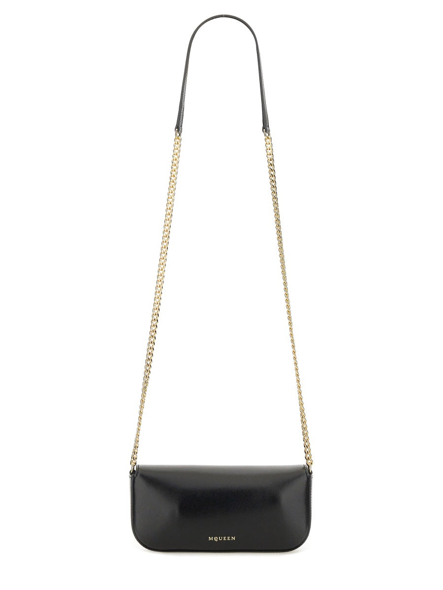 Skull Flower Bag Small Black Main: Calf Skin Shoulder