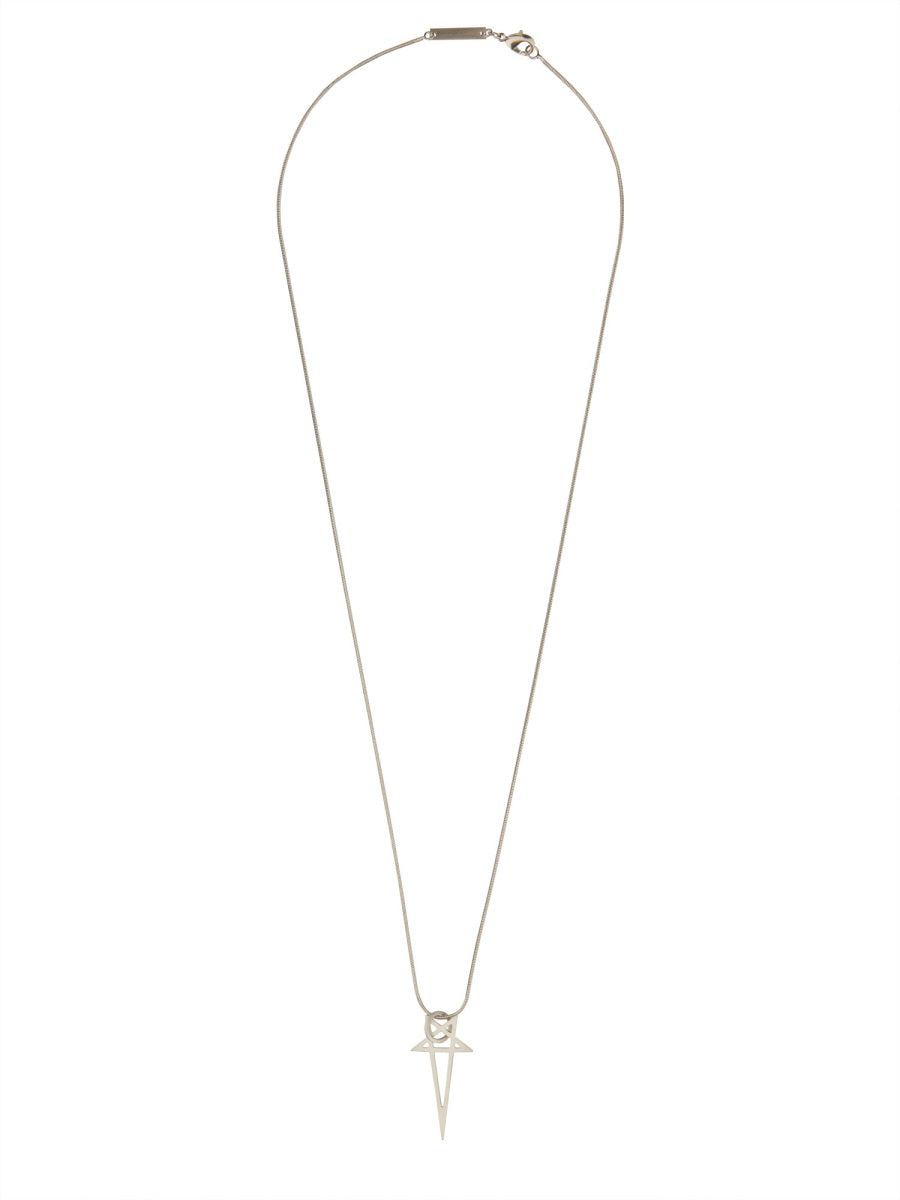 Necklace Pentagram Charm Silver Brass Necklaces