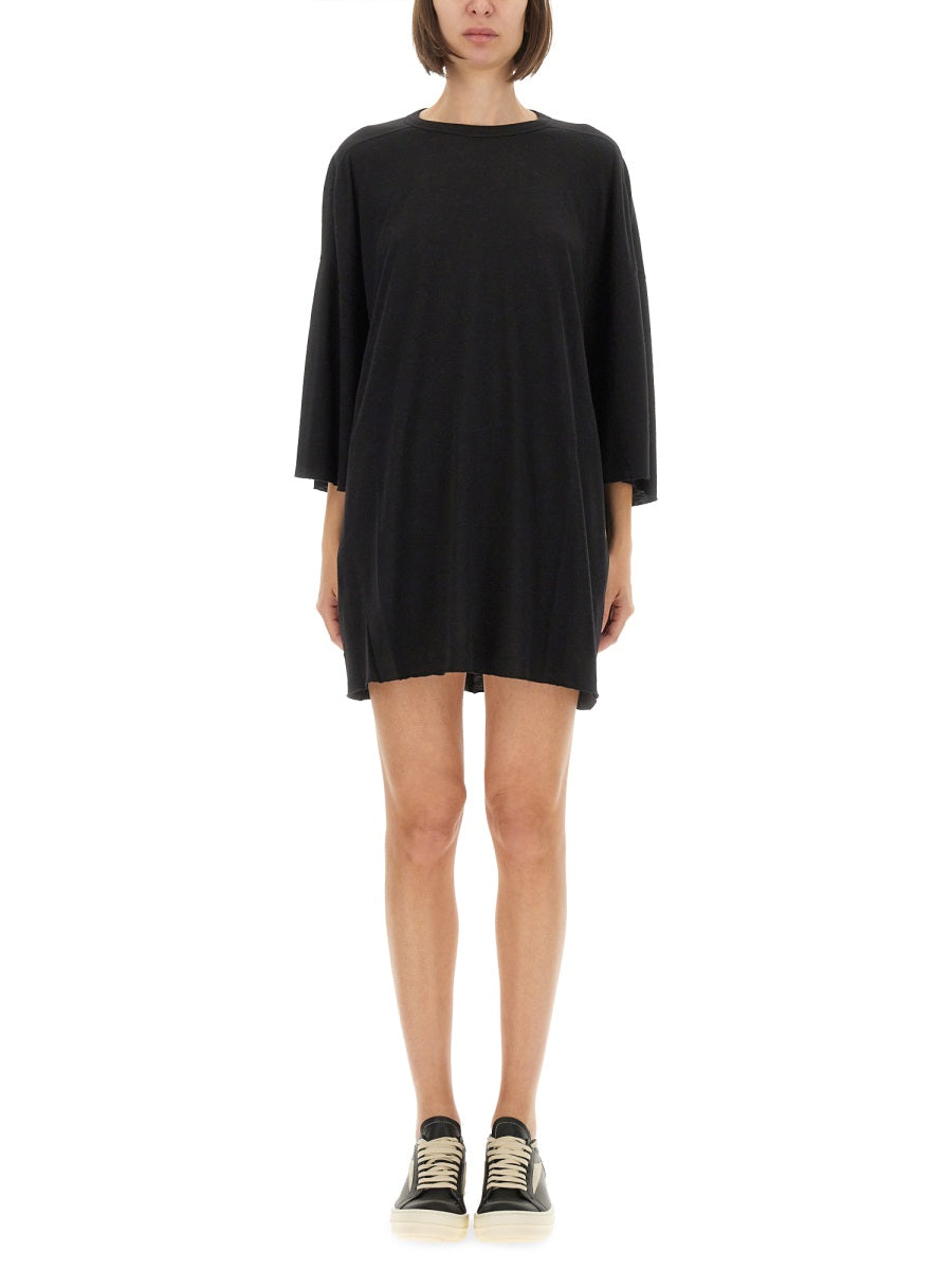 Oversized T-Shirt Black Viscose T-shirts