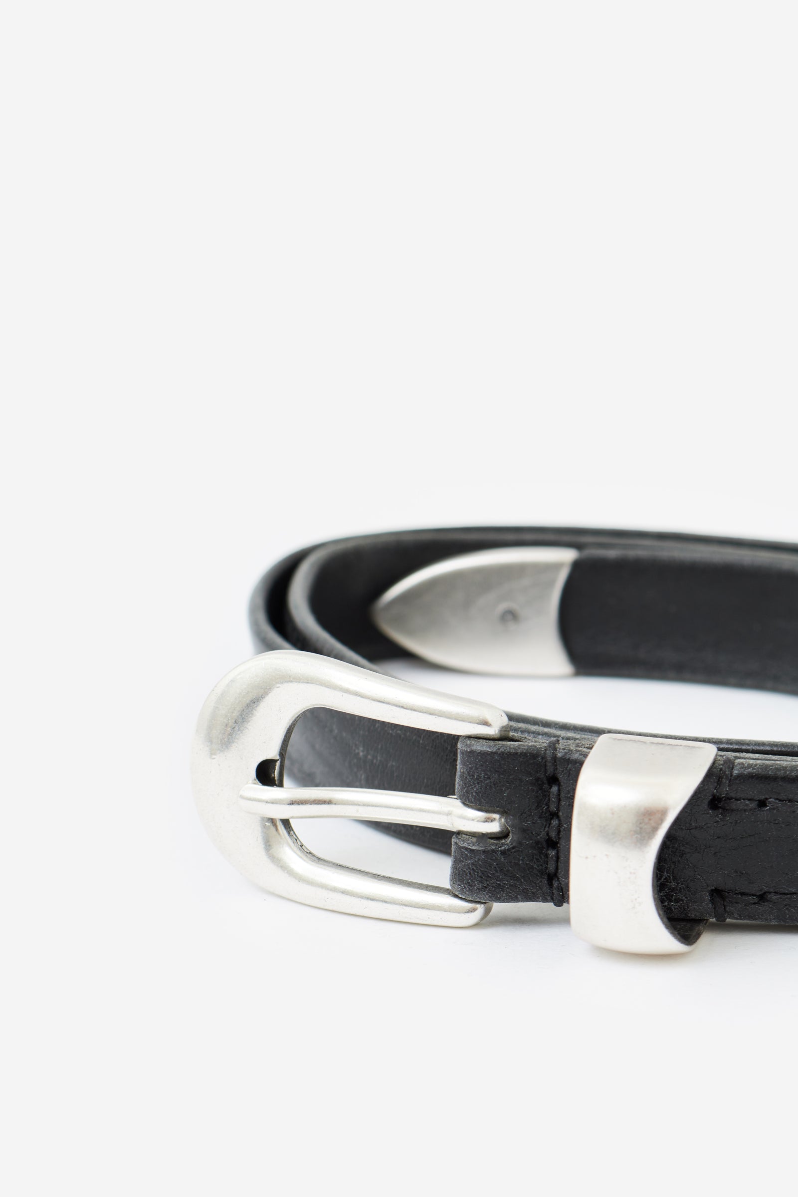 2 CM Belts Black Leather Accessori