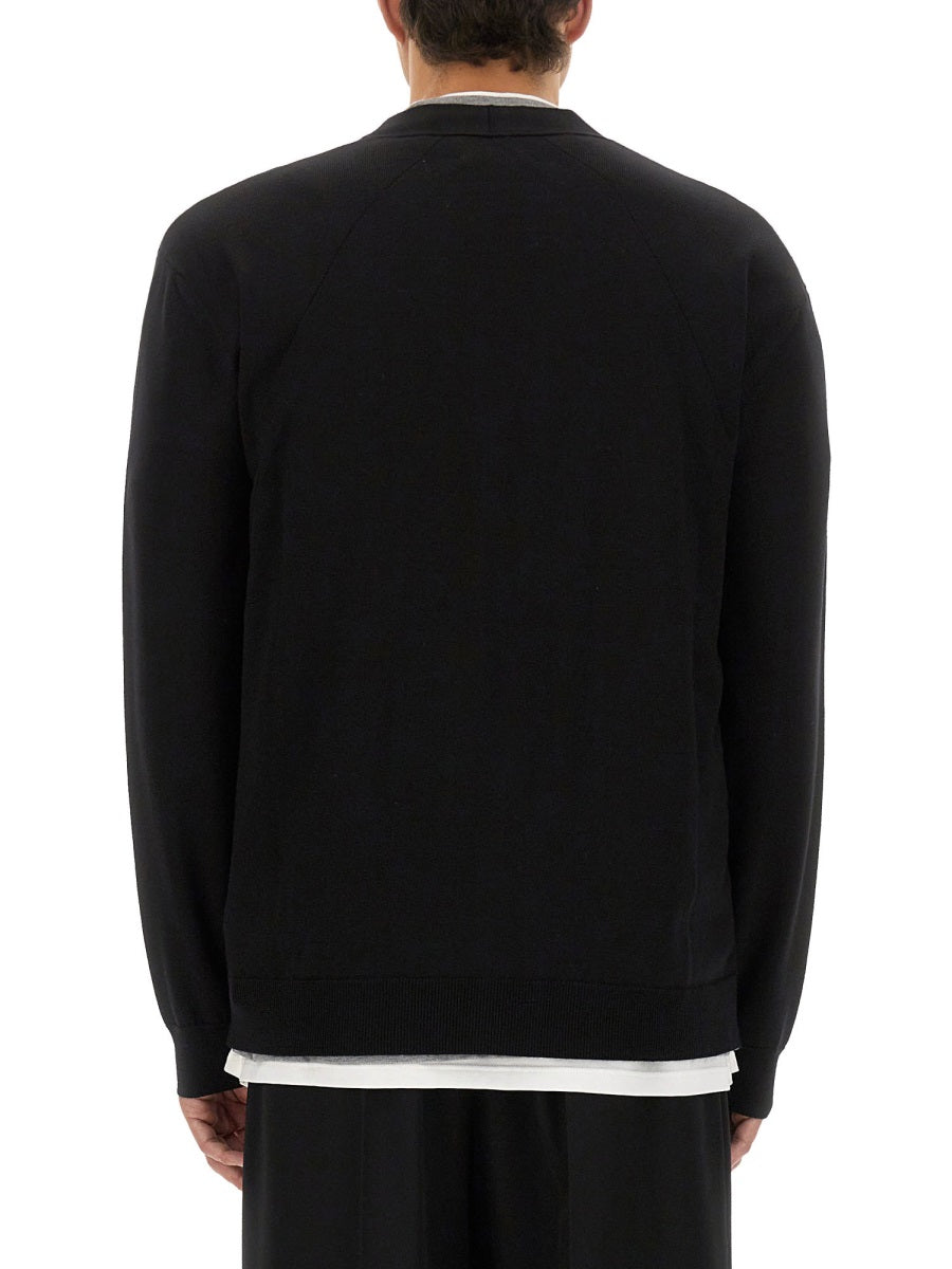 Merino Wool Cardigan Black Jumpers