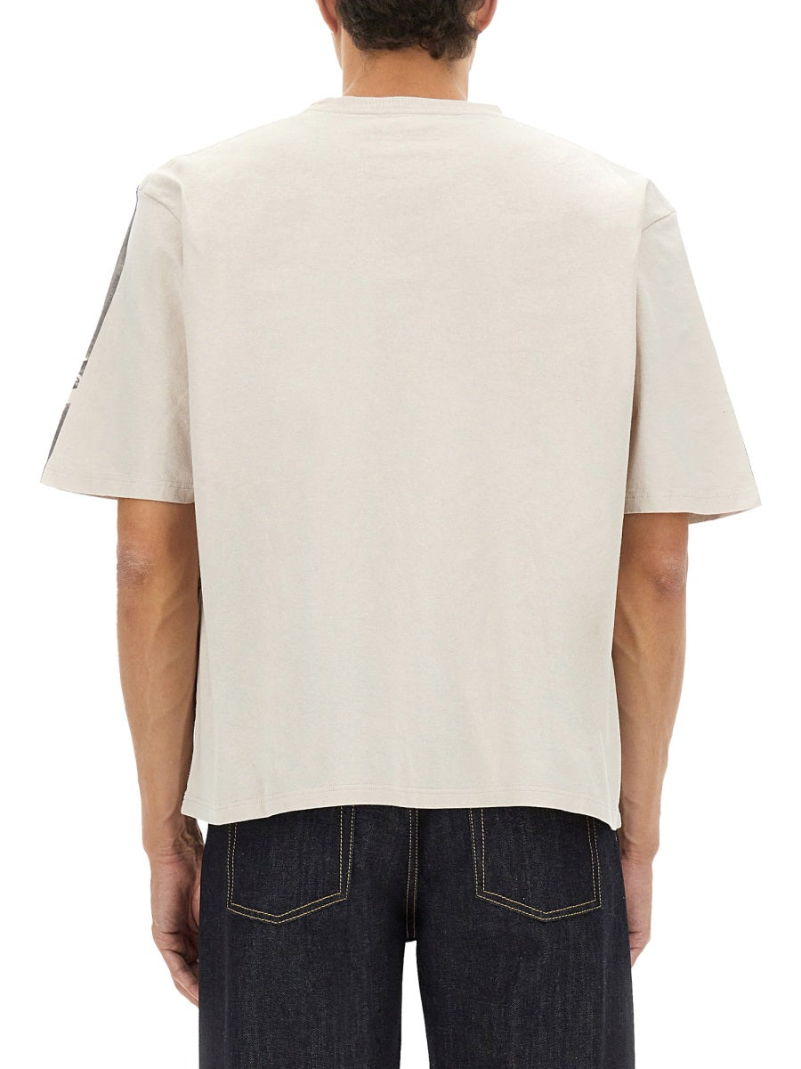 Cropped T-Shirt Grey Cotton T-shirts