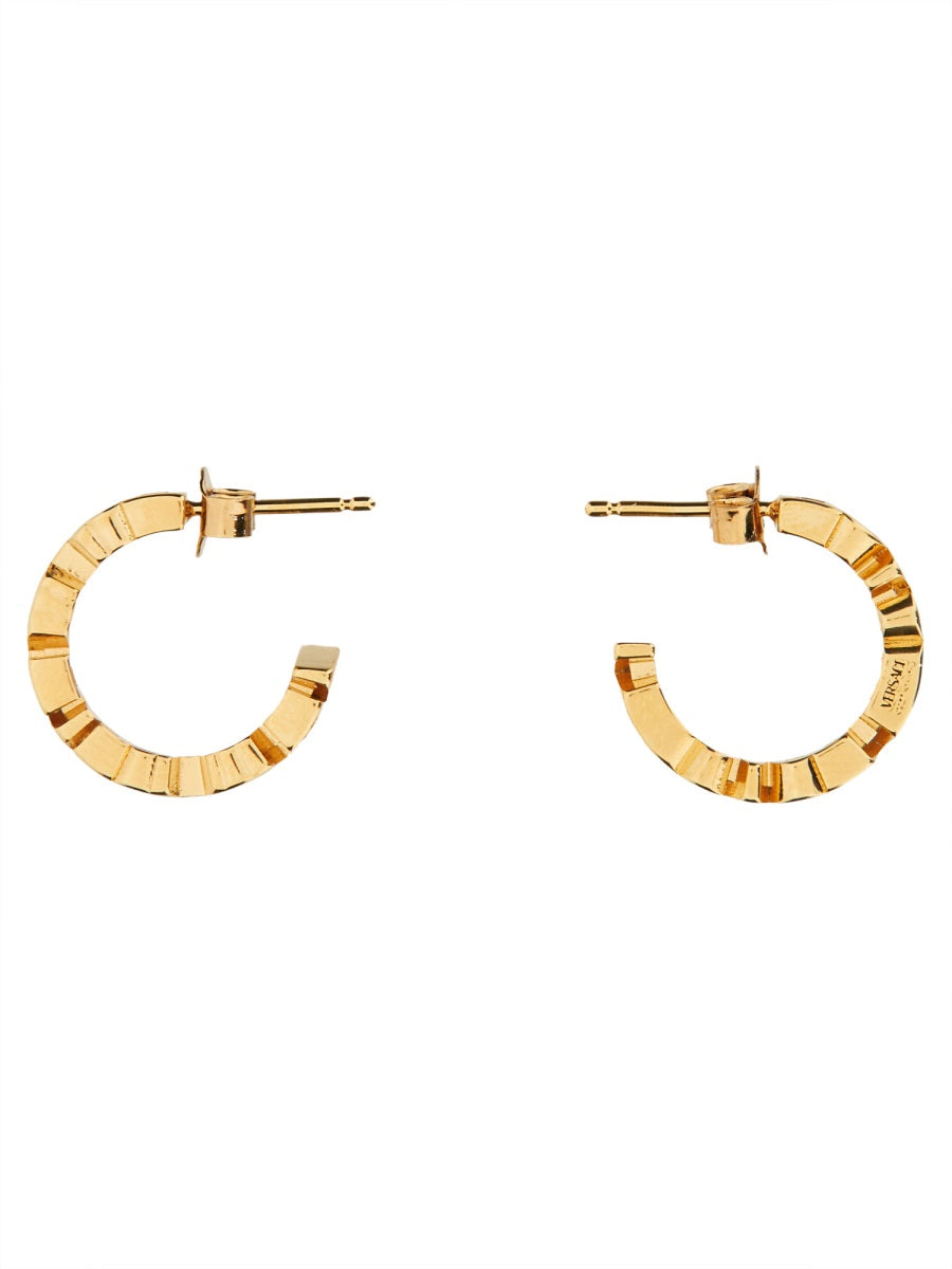 Hoop Earrings Gold Brass
