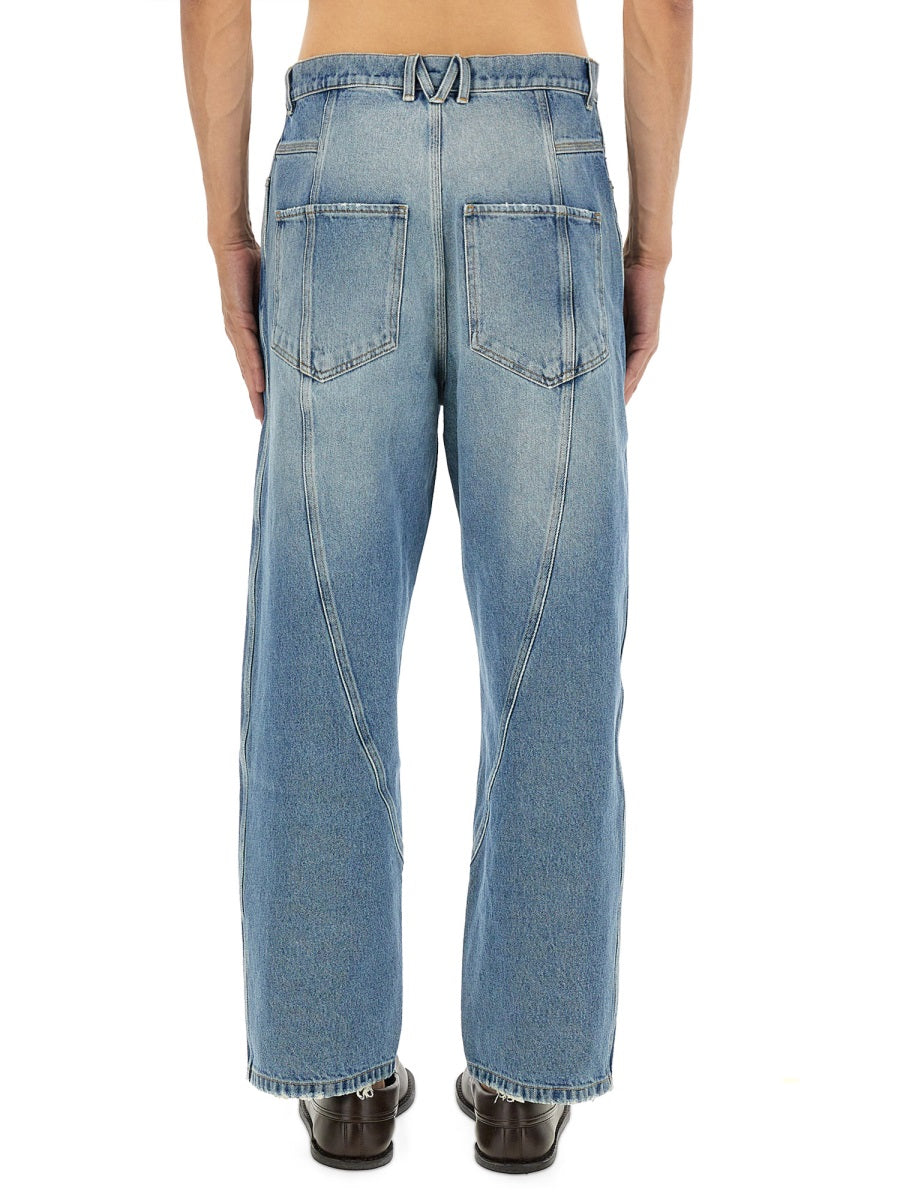 Cotton Denim Jeans Blue